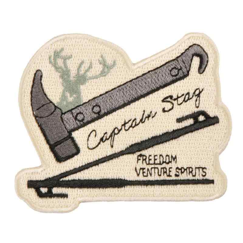樂天商城 - キャプテンスタッグ(CAPTAIN STAG) アウトドア CSデザインワッペン ペグ・ハンマー 77×63mm UM-1631