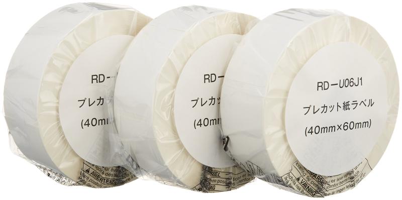 樂天商城 - brother プレカット紙ラベル TD-2130N/2130NSA用 3ロール入り RD-U06J1