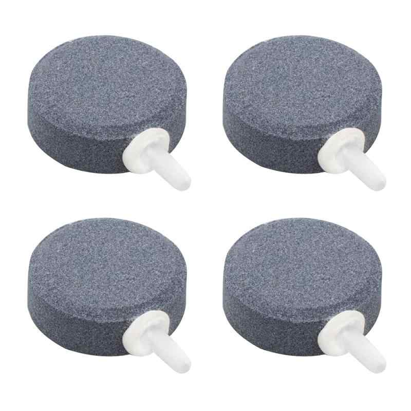 丸形 エアーストーン 4個セット 直径4cm×厚1.5cm いぶきエアーストーン 気泡ディフューザー 小型 水族館 水槽 アクアリウム 魚タンク ポンプ 空気石 酸素補給