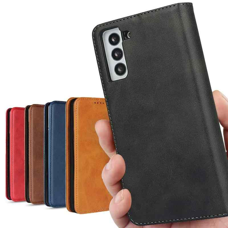 Rakuten - サムスン ギャラクシー S21+ ケース 手帳型 SCG10 au 対応 カバー エス21+ 21plus ケース 内蔵マグネット ケース 携帯カバー カード入れ スタンド機能 落ち着いた色 レトロ ブラック