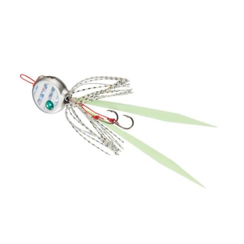 シマノ(SHIMANO) メタルジグ 炎月 フラットバクバク 180g EJ-718R 10J ゼブラフォール