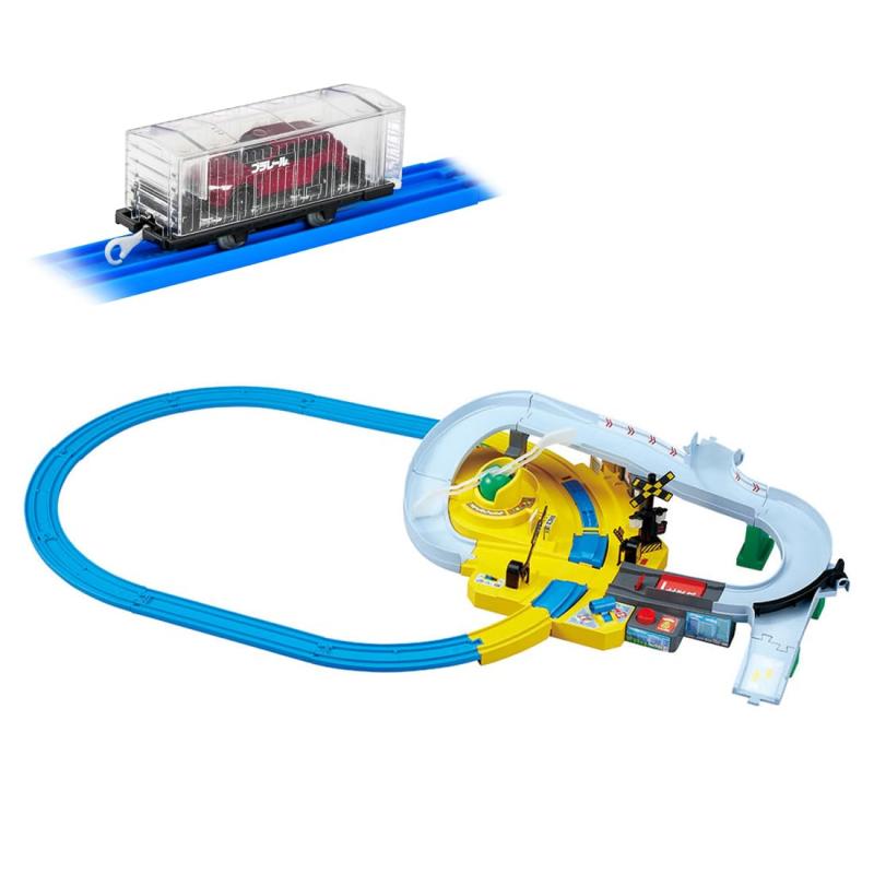 乐天商城 - 【メーカー特典つき】 タカラトミー(TAKARA TOMY) プラレール トミカと遊ぼうぐるっとカンカン踏切 電車 列車 おもちゃ 3歳以上