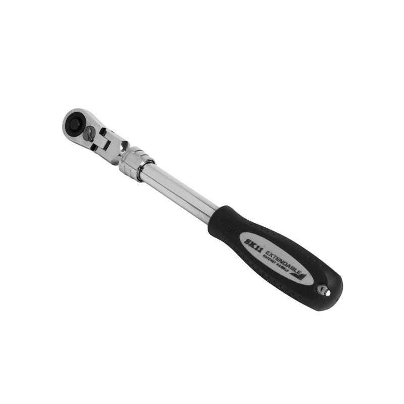 SK11(エスケー11) 伸縮式フレックスラチェットハンドル 差込9.5mm角 全長6段階調整 SRH3CEF