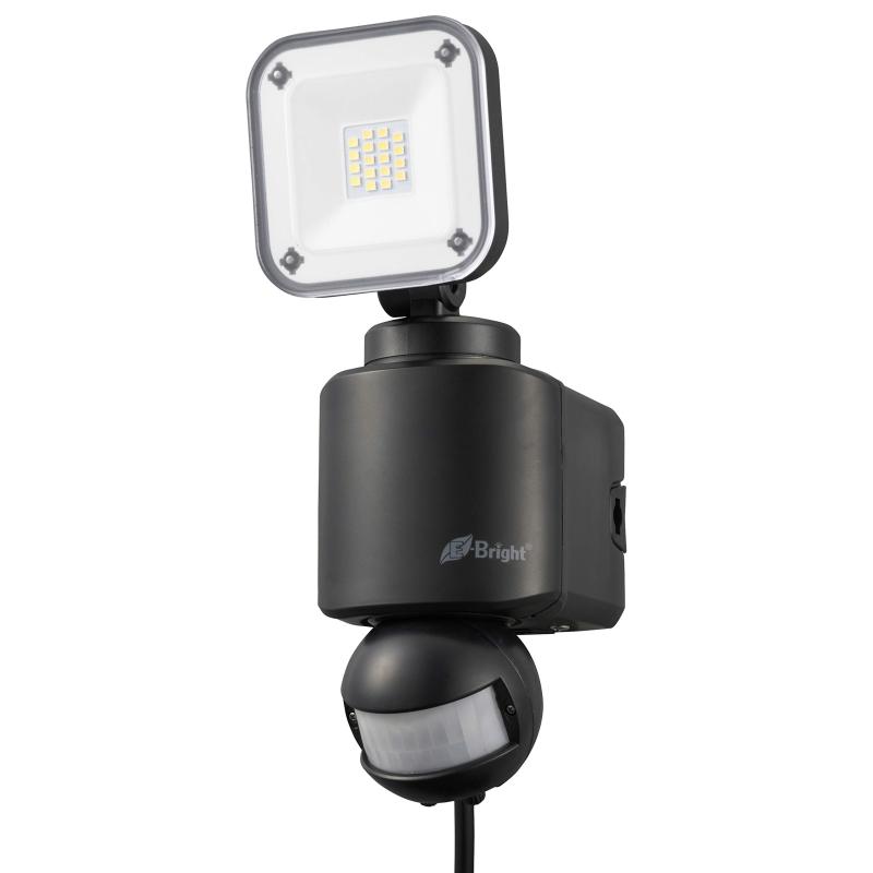 オーム電機 E-Bright LEDセンサーライト コンセント式 1灯 LS-A1155A19-K 06-4242 OHM