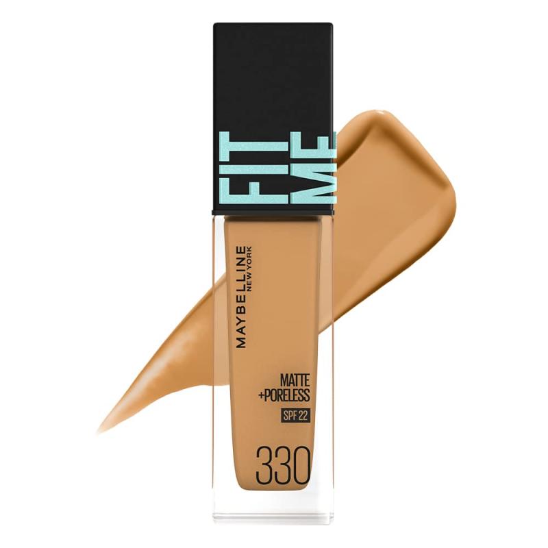 MAYBELLINE(メイベリン) ファンデーション フィットミー リキッド ファンデーションR 330夜まで続く、キレイな素肌感。普通〜脂性肌に。崩れにくいのに軽い付け心地。毛穴・色ムラをナチュラルにカバー。テカらせず皮脂崩れ防止を実現。SPF22の日焼け止め効果付き。エアロジェル(*1)配合で、うるおい感は残しつつ油分を吸収。しっかり密着。13色展開スキンケア等で肌を整えた後、手の甲にファンデーションを適量とり、指先で両ほほ・額・鼻・あごの5点に置き、顔全体になじませてください。内容:メイベリン フィットミー リキッド ファンデーション R 330 1個