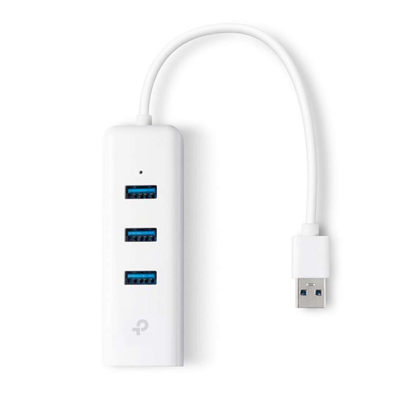 TP-Link USB3.0対応 Giga 有線LANアダプタ + USB3.0 ハブ 3ポート プラグ&プレイ UE330(3.0)