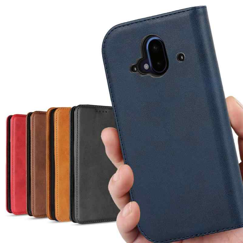 乐天商城 - 富士通用 らくらくスマートフォン F-52B ケース 手帳型 ドコモ カードケース 合成皮革 内蔵マグネット ケース 手帳型 スマホケース 携帯カバー スタンド機能 落ち着いた色 ネイビー