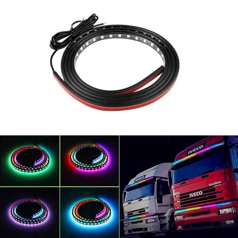 樂天商城 - Catland LEDテープライト 24V 流れる LEDテープ RGB 車 シーケンシャル イルミネーション グリルランプ 黄色 白 青 赤 緑 紫 アイスブルー ピンク 虹色 防水 シリコン LED テープ ライト トラック 大