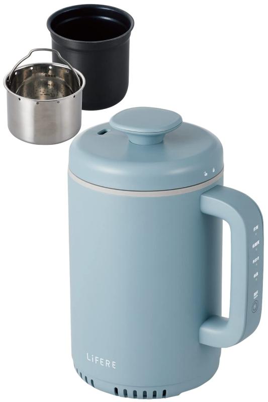 Rakuten - エレコム IH炊飯器 小型 1合炊き コンパクト設計 低糖質モード 一合厚釜採用 ひとり暮らし用 ケトルサイズ LiFERE ブルー HAC-RCIH01BU