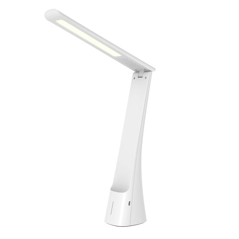LEDデスクライト USB充電式 ホワイト_DS-LD24AG-W 06-1698