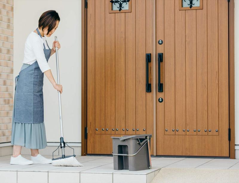 山崎産業 水拭き モップ 替糸 2989.jp+ #8 CP-260 幅24cm 176120