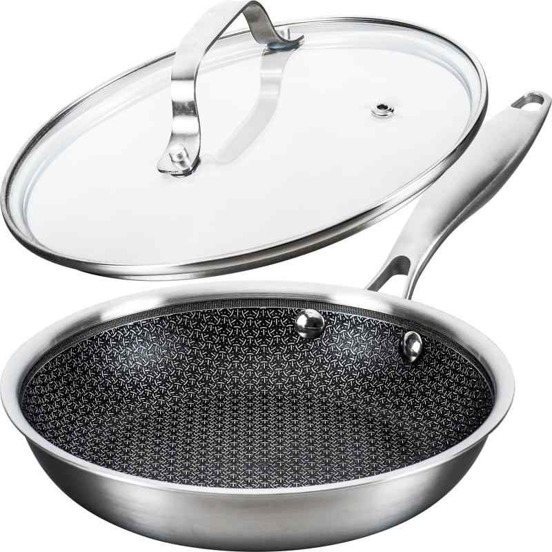 和平フレイズ 自宅でプロの実力 ハイブリッド フライパン 20cm IH・ガス・オーブン対応 PFOAフリー ステンレス/アルミ/ステンレス 三層鋼 熱ムラしにくい メイラード反応 ガ