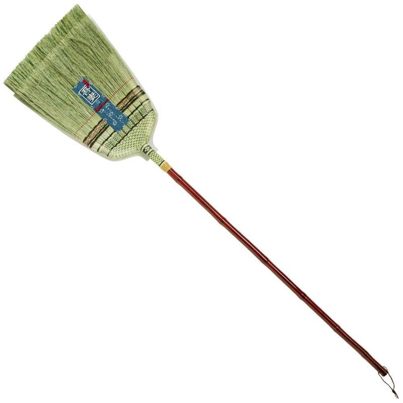 アズマ 手編み室内用ほうき 匠箒長柄 穂幅33cm 全長139cm しっかり掃けるのに軽い天然素材 匠124