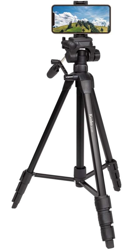 ケンコー(Kenko) 三脚 ZF-400WSH スマホホルダー付き 4段 クイックシュー式 最大搭載重量2kg 520291カメラ・ビデオカメラ・スマホに対応する、ベーシック三脚3軸のひとつずつを調整することができる3ウェイ雲台を搭載高さの微調整ができるギア式のエレベーター搭載カメラの着脱に便利なクイックシュー式