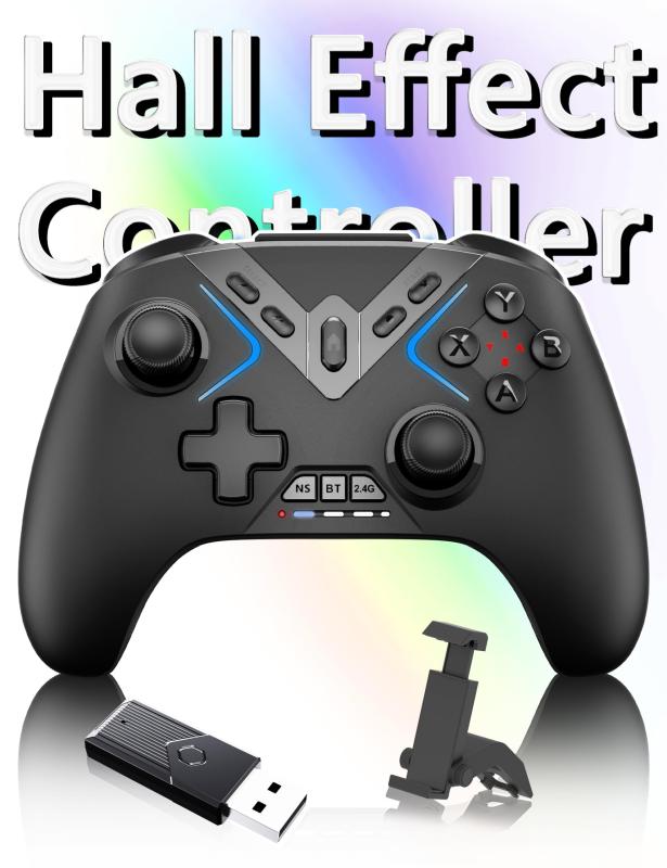 COWBOX switch2/1 コントローラー 【GC-10D ホールスティック＋App FPS版】 対応機種【switch1/2(全機種) iphone/ipad/Android（Xinput） PC（2.4G XinputとDinput Switc