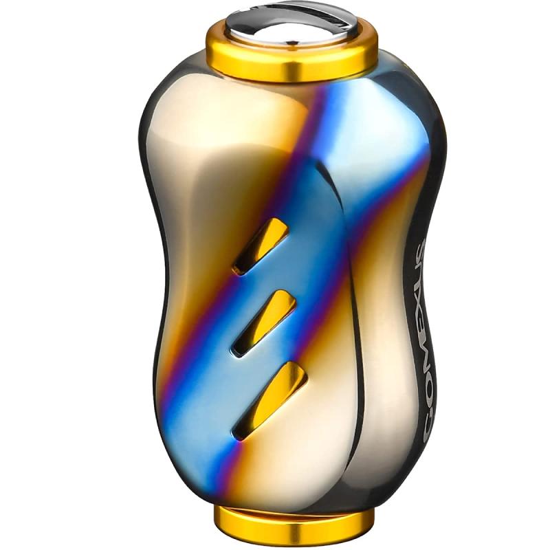 ゴメクサス T22 リールハンドルノブ チタン製 22mm ダイワ (Daiwa) タイプ S シマノ (Shimano) タイプ A ハンドル 交換用 スピニングリール ベイトリール 対応 超軽量 ライトゲーム・渓流バス釣り向