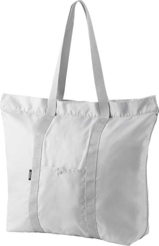 山崎実業(Yamazaki) 洗える 持ち帰り寿司 ・ ピザが入る レジかごかばん ライトグレー ファスナー閉じた時:W55×D14.5×H37.5cm(持ち手含まず) タワー tower 3WAY 買い物バッグ エコバッグ 保冷 保温 折