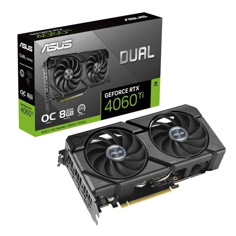 樂天商城 - ASUS Dual GeForce RTX 4060 Ti EVO OC Edition 8GB GDDR6 、Axial-tech ファン設計、0dB テクノロジー/DUAL-RTX4060TI-O8G-EVO 品