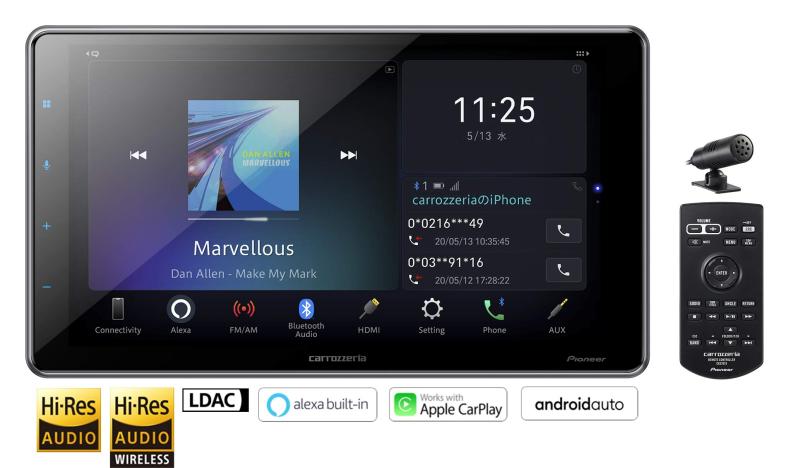 Pioneer ディスプレイオーディオ DMH-SF700 9インチ フローティング 1D Amazon Ale...