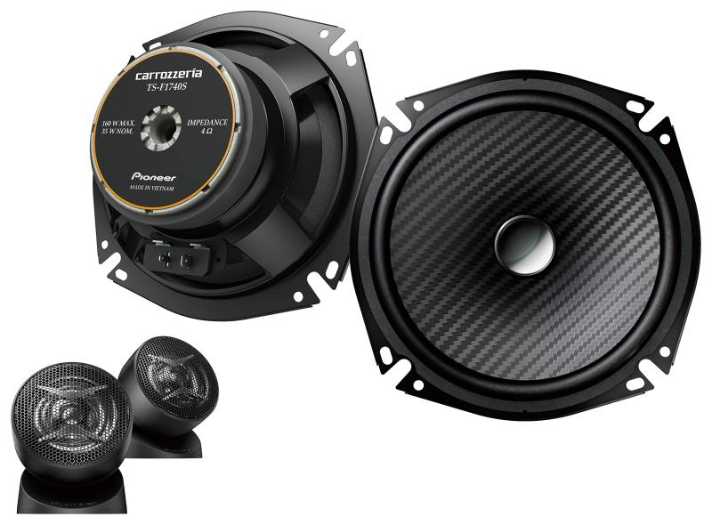 Pioneer スピーカー TS-F1740S-2 17cm カスタムフィット セパレート 2ウェイ ハイレゾ対応 カロッツェリア