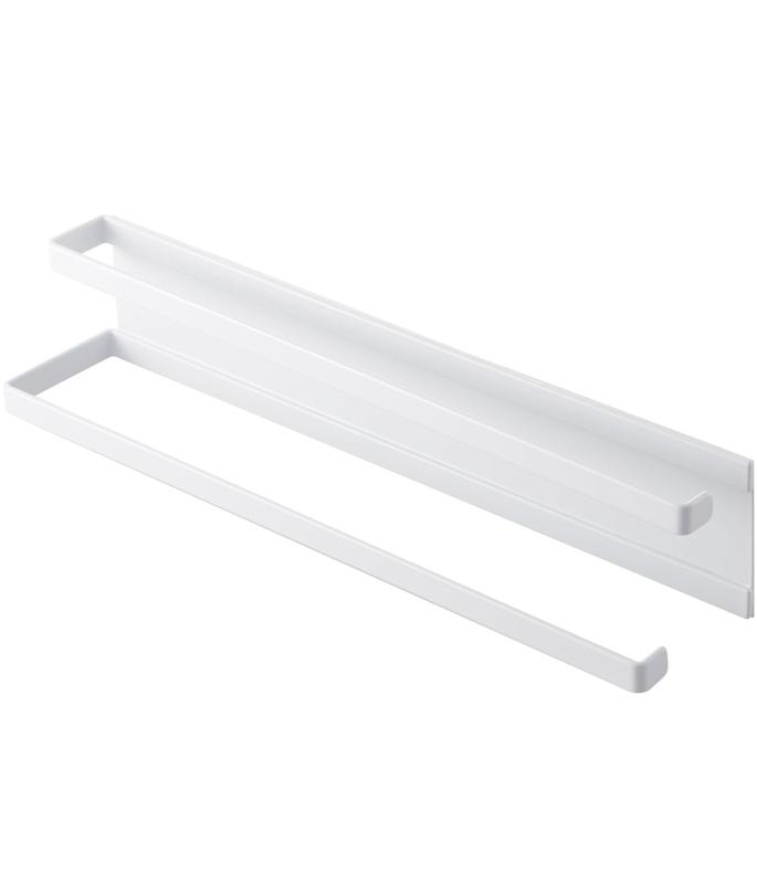 山崎実業 洗濯機横マグネットタオルハンガー2段 タワー ホワイト 2956