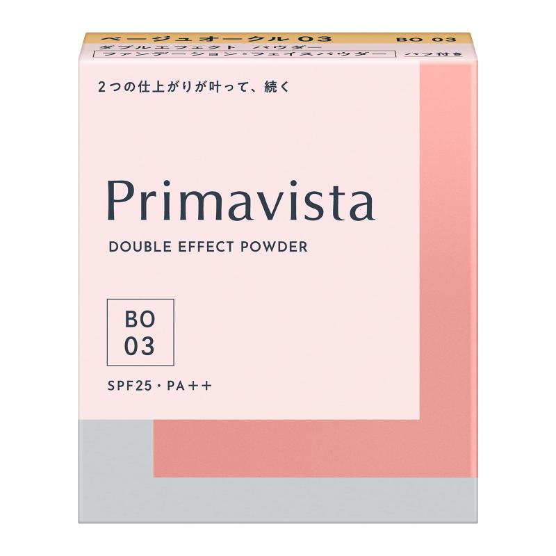 プリマヴィスタ ダブルエフェクト パウダー ベージュオークル03 SPF 25 PA++パウダーファンデーション 1個 (x 1)今日の気分に合わせて選べる2WAYパウダーSPF25・PA++色: ベージュオークル03仕上げタイプ: ナチュラル