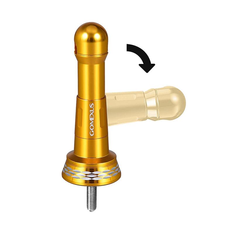 ゴメクサス R7 リールスタンド 46.5mm シマノ (Shimano) スピニングリール アルテグラ サハラ セドナ 保護用 共回り式 折り畳み フック掛け リールケース収納 8.6g超軽量 ランガン釣り ライトゲー