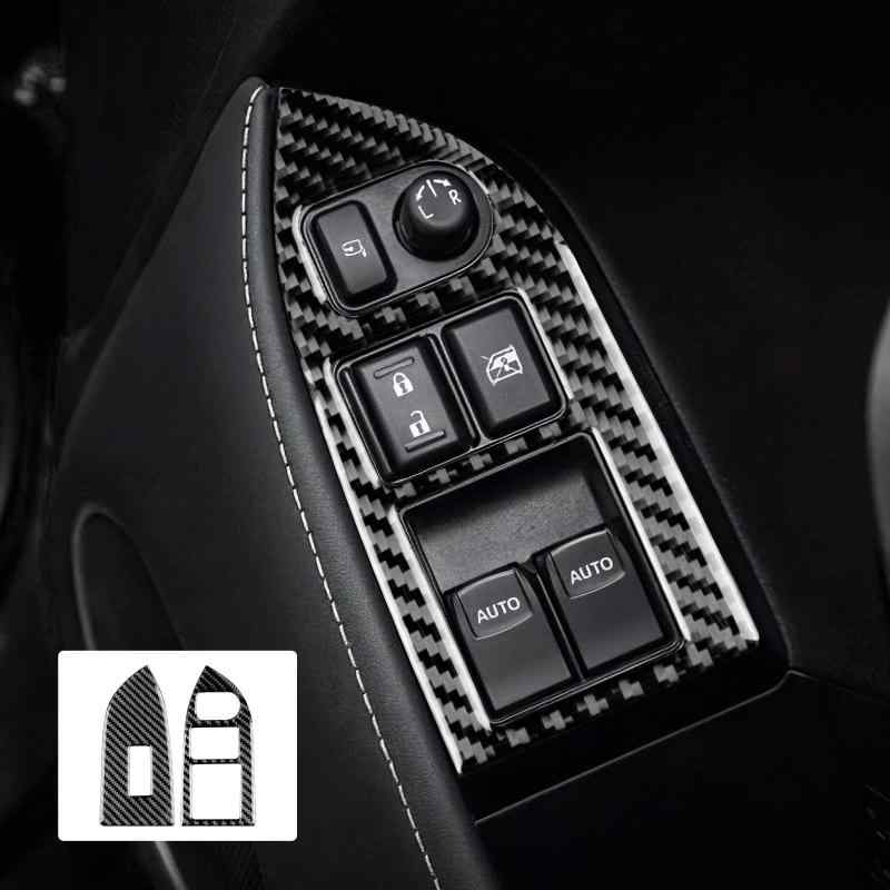 AIRSPEED スバル BRZ ZC6 トヨタ 86 ZN6 専用 ドアウィンドウボタン ドアスイッチカバー インテリアパネル カーボンファイバー 2012-20..