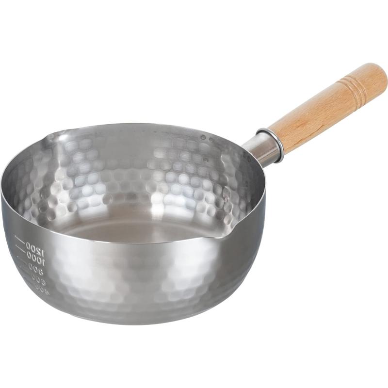 和平フレイズ(Wahei freiz) ステンレス 雪平鍋 18cm 日本製 両口 IH・ガス火対応 彩食庵 MB-2741