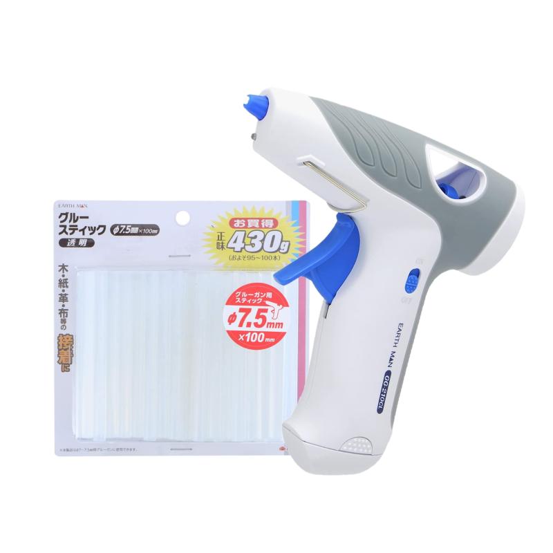樂天商城 - 高儀(Takagi) EARTH MAN 乾電池式 コードレスグルーガン GG-210CL グル―スティックセット