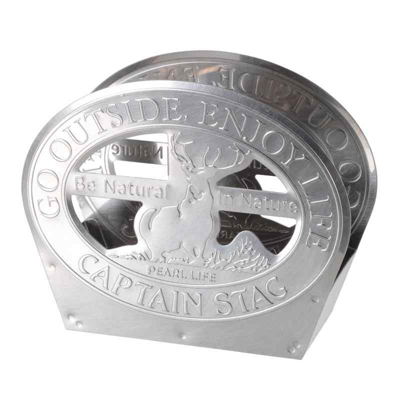 キャプテンスタッグ(CAPTAIN STAG) 蚊取線香入れ 蚊取線香スタンド OLDロゴ ステンレス製 日本製 フレームワーク UP-2723