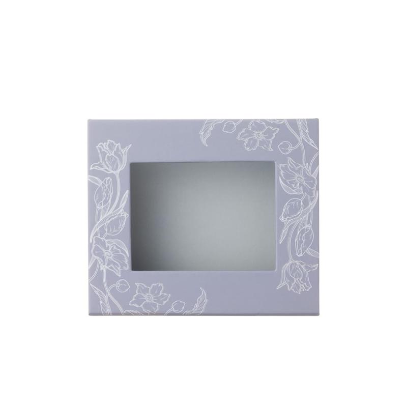 ナカバヤシ フレームケースアルバム リング式/L判・1段ポケット台紙 フラワーバイオレット A-FTPC-104-V