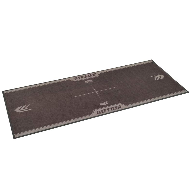 Rakuten - デイトナ(Daytona) バイク用 フロアマット 820×2000mm ゴム素材&ナイロン起毛 オイル染み込み防止 水洗いOK メンテナンスマット 16094