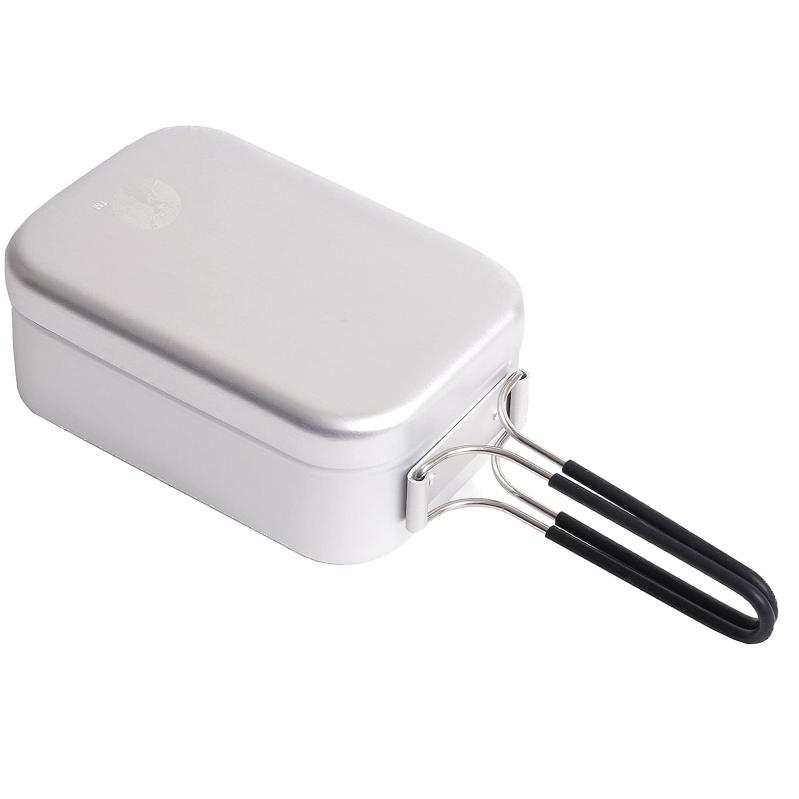 キャプテンスタッグ(CAPTAIN STAG) 飯盒 メスティン アルミ角型クッカー [ 1合 / 2合 ] 目盛付き オールアルマイト加工 UH-4113 / UH-4114 / UH-4115 / UH-4126