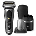 ブラウン 電気シェーバー シリーズ9 PRO+ 洗浄機付き 美顔器ヘッド付き 電動 髭剃り メンズ 9585cc 6 in 1 メンズ 5+1 カットシステム 進化したキワぞり刃 極限0.05mm カット あご