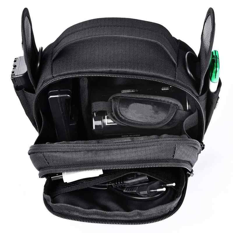 Assistant Assistant Poe FOSOTO ビデオカメラケース デジタルカメラバッグ ショルダーベルトと仕切り付き おしゃれ プロ コンパクトカメラケース 男性女性用カバン RICOH Canon Panasonic SONY JVC対