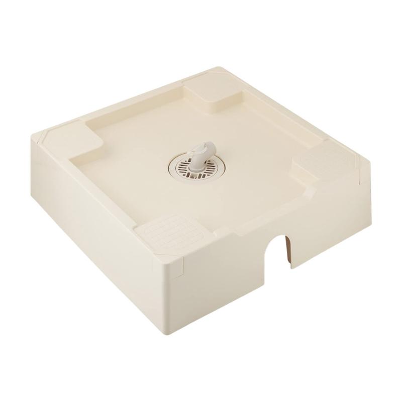 カクダイ 洗濯機用防水パン 床上配管型 アイボリー 426-423