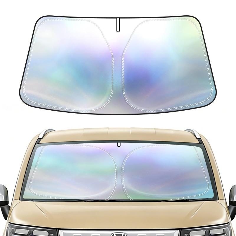 BLUESEATEC ホンダ 新型 フリード 3代目 GT系 サンシェード フロントガラス用 FREED GT1 GT2 GT3 GT4 GT5 GT6 GT7 GT8 2024年〜現行 虹色 反射 遮光率99.9% 断熱 UVカット 車中泊 日よけ 暑