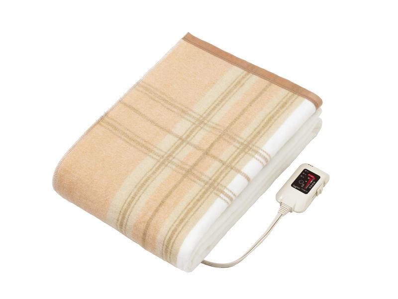 Sugibo(スギボー) 電気毛布 掛敷兼用 日本製 切り忘れ防止タイマー付き 丸洗いOK 頭寒足熱 ダニ退治 室温センサー スライド式無段階温度調節 188×130cm スタンダードサイズ SB-K203