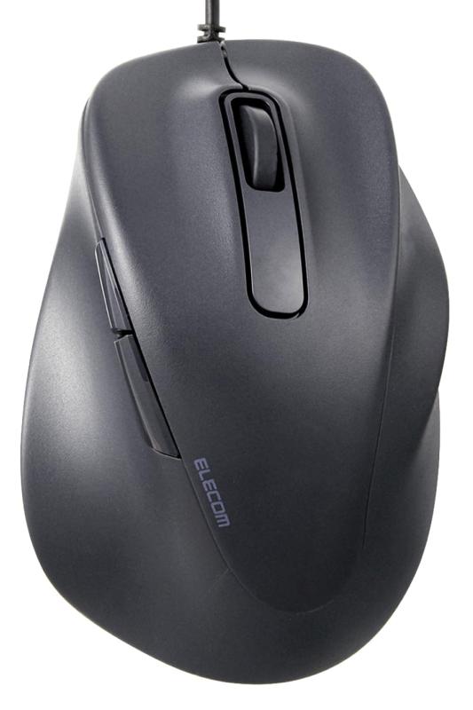 エレコム マウス 有線マウス EX-G 静音 Sサイズ 5ボタン 「AskDoctors評価サービス」認証 抗菌 ブラック M-XGS30UBSKBK