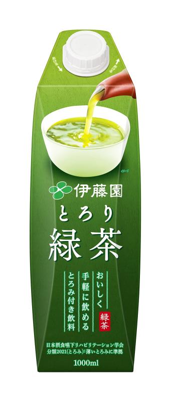 伊藤園 とろみ付き とろり緑茶 紙パック 1000ml×6本