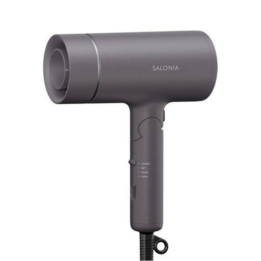 SALONIA サロニア グロッシーケア ドライヤー 大風量 速乾 軽量 ヘアドライヤー グレー SALONIA サロニア グロッシーケア ドライヤー 大風量 速乾 軽量 ヘアドライヤー グレー