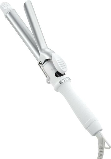 SALONIA サロニア セラミック カール ヘアアイロン コテ 25mm 海外対応 耐熱ポーチ付 SL-008SW ホワイト SALONIA サロニア セラミック カール ヘアアイロン コテ 25mm 海外対応 耐熱ポーチ付 SL-008SW ホワイト
