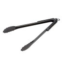 キャプテンスタッグ(CAPTAIN STAG) アウトドア BBQ ウッドグリップ トング 35cm ストッパー付き ブラックチタンコート ステンレス製 UG-...