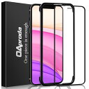 OAproda ガラスフィルム iPhone 11 / XR 用 全面保護 フィルム 【iPhonexr / iPhone11 用】フルカバー ガイド枠付き 6.1インチ(2)