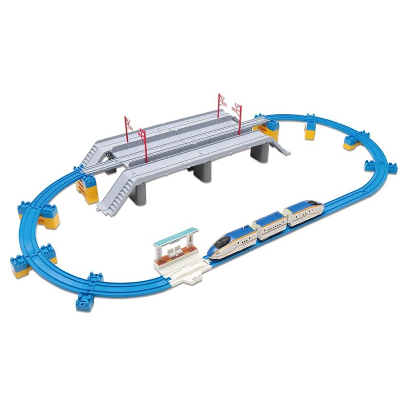 タカラトミー(TAKARA TOMY) プラレール W7系北陸新幹線かがやき 鉄道道路併用橋セット 電車 列車 おも..