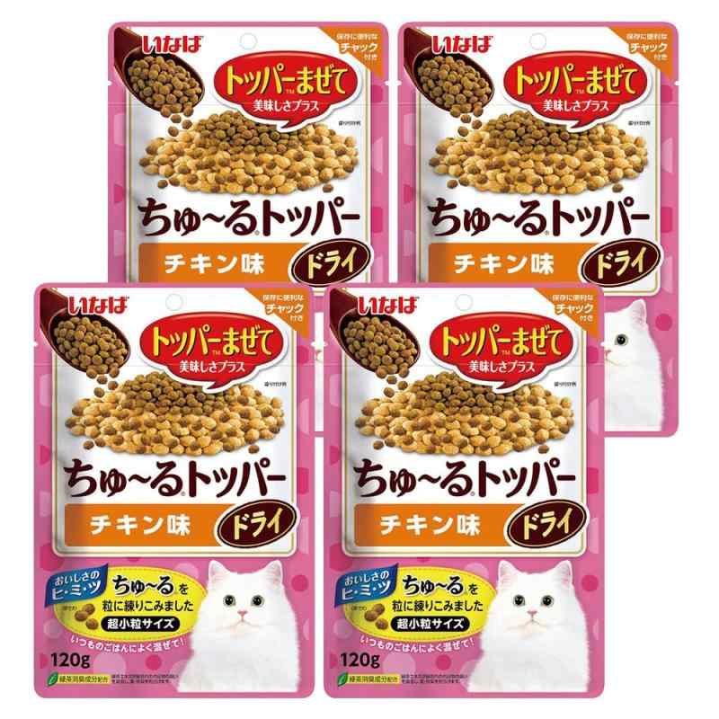 乐天商城 - いなば ちゅ～るトッパー ドライ チキン味 120g×4個