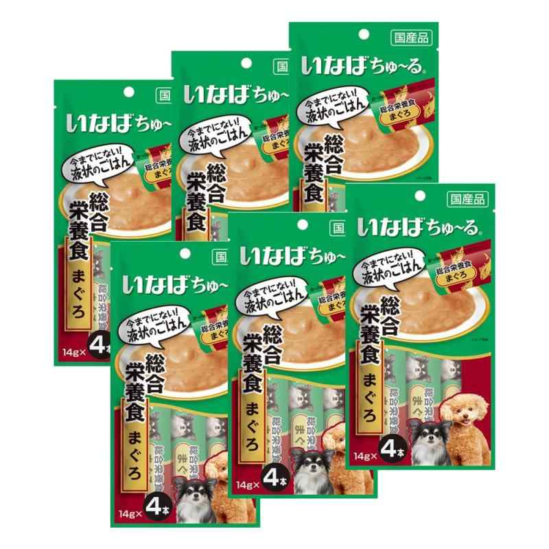 いなば ちゅ~る 総合栄養食 まぐろ 4本 6個セット