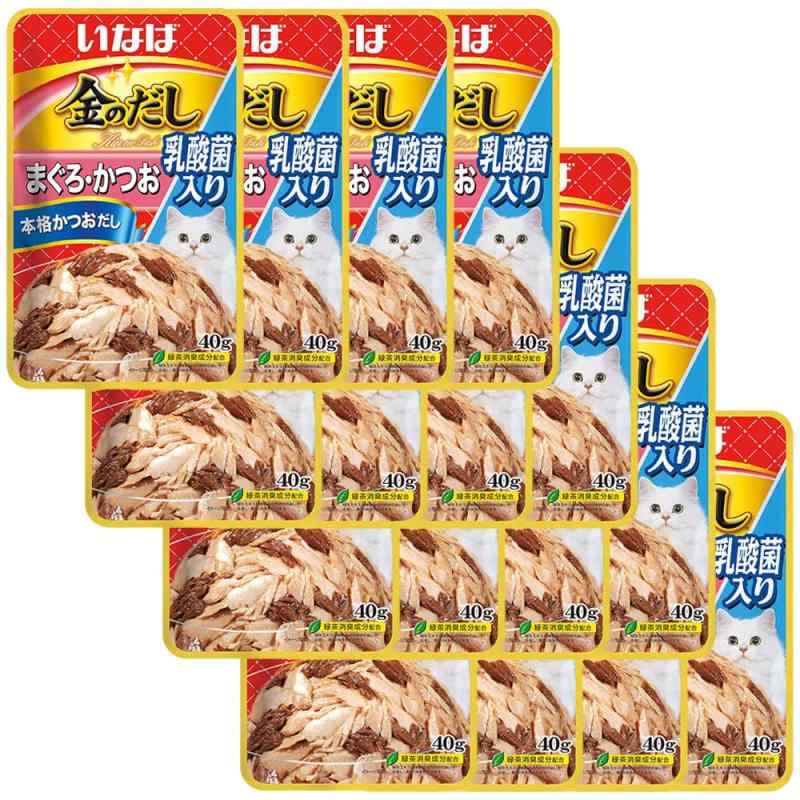 いなば 金のだし 乳酸菌入り まぐろ・かつお 40g 16個セット