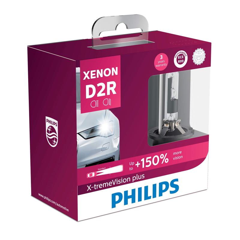Philips(フィリップス) HID ヘッドライト D2R 【新車検・ロービーム車検対応】 4800K 85V 35W エクストリームヴィジョンプラス 純正交換用 Eマーク取得品 車検対応 PHILIPS X-tremeVisionPlus 8512